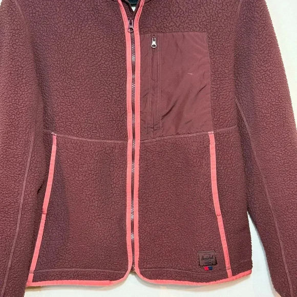 HERSCHEL Fleece Jacket Sherpa size medium - Picture 4 of 8
